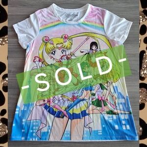 Sailor Moon & Sailor Scouts XL Excellent Condition